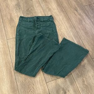 Green American eagle corduroy pants